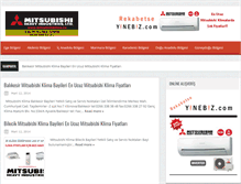 Tablet Screenshot of mitsubishi-klima-bayileri.com